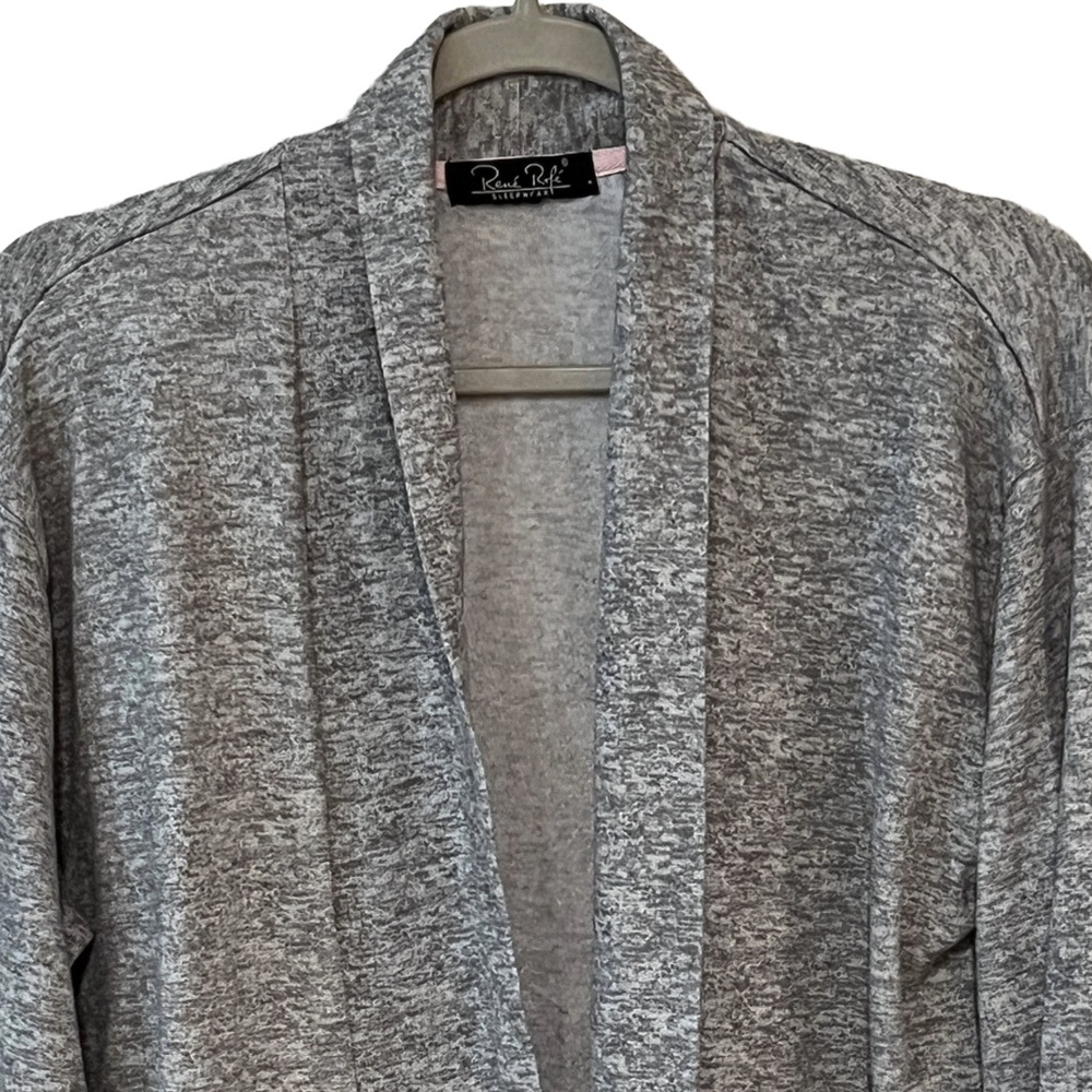 Rene Rofe Women's Gray Open Front Cardigan - Picture 3 of 4